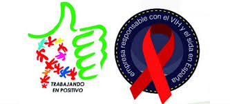Logotipo de la Coordinadora Trabajando en Positivo y del sello de empresas Responsables con el VIH y el SIDA en España.
