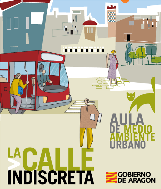 Cartel de La Calle Indiscreta. Aula de Medio Ambiente Urbano