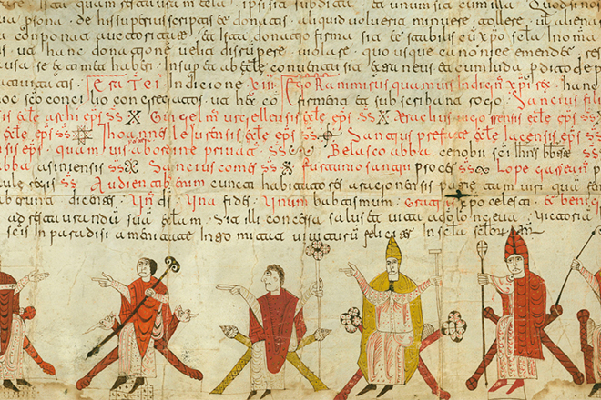 Imagen de página de libro antiguo ilustrado