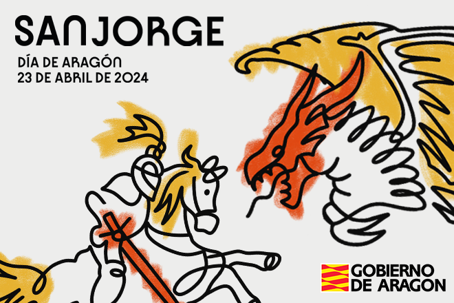 Cartel San Jorge Día de Aragón 23 de abril de 2024