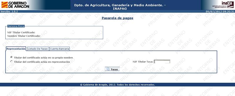 Aplicación Inapag Elección de la forma de actuación