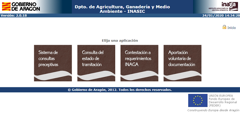 Aplicaciones de la Plataforma de Servicios al Ciudadano INASIC