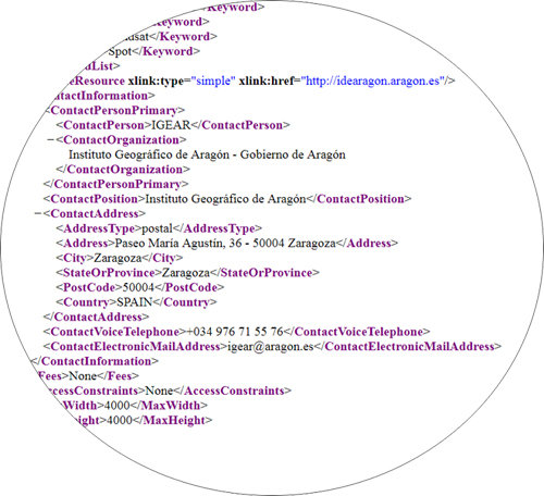 Conjunto de metadatos para identificar la información geográfica