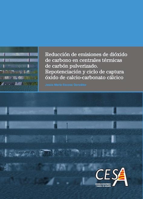 Portada de la tesis: Reducción de Emisiones de CO2 en centrales térmicas de carbón pulverizado