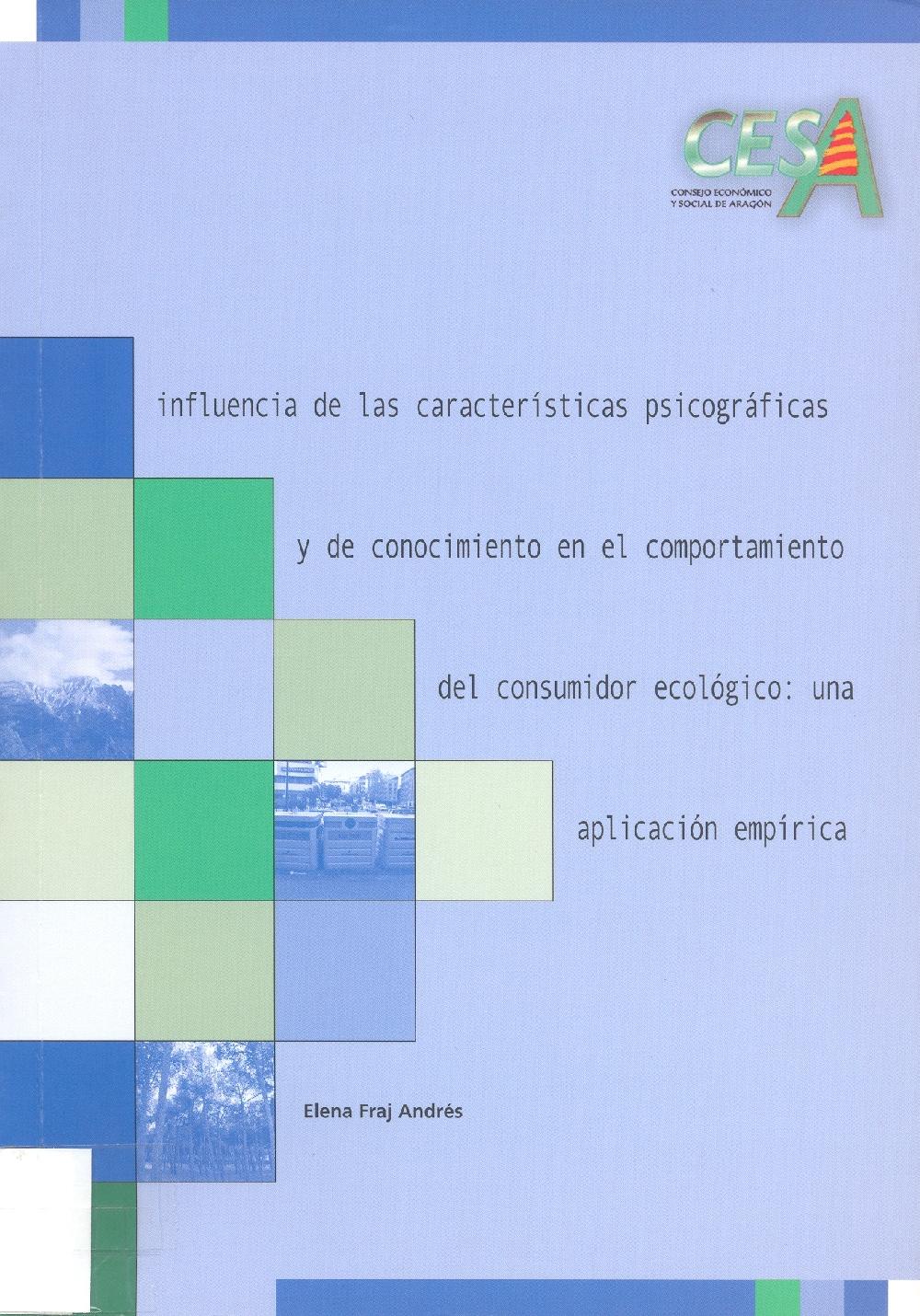 Portada de la tesis: Influencia de las características psicográficas y de conocimiento