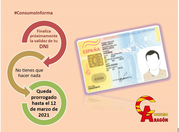 Si tienes que renovar el DNI no pasa nada, queda prorrogado hasta marzo del año 2021