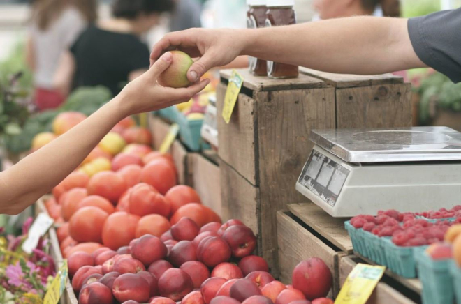 Puesto de venta de frutas
