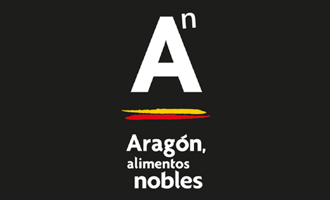 Logotipo de Aragón, alimentos nobles