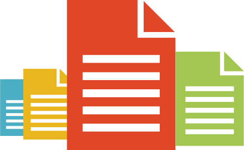 Diferentes documentos de colores