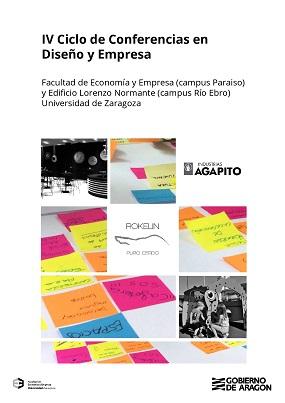 Cartel IV Ciclo de Conferencias en Diseño y Empresa en la Universidad de Zaragoza.