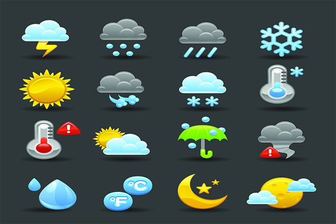 dibujos relacionados con la meteorología
