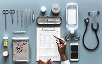 Varios objetos médicos