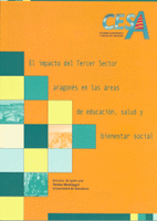 Portada del estudio: El impacto el Tercer Sector aragonés en las áreas de educación, salud y bienestar social