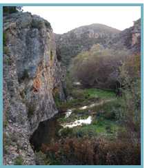 Imagen del río Isuela en el municipio de Trasobares