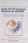 Portada actas VII Congreso Nacional ANABAD