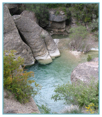 Molino Escartín. Río Guarga