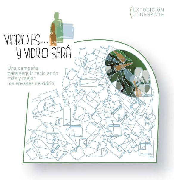 Cartel de la exposición Vidrio es... y vidrio será