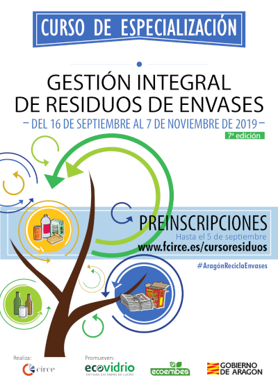 Cartel de la VII edición del Curso de gestión integral de residuos de envases