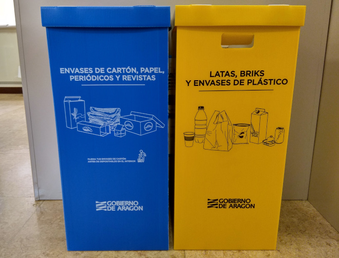 Cubo reciclaje selectivo