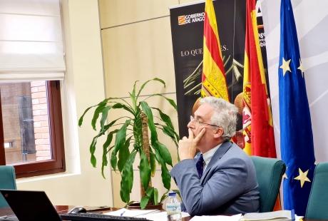 Joaquín Olona durante la Conferencia sectorial