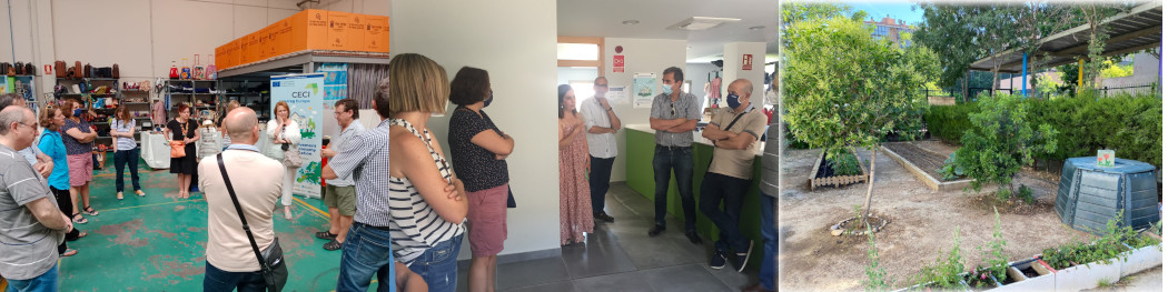 grupo de personas visitando centros colaboradores proyecto CECI