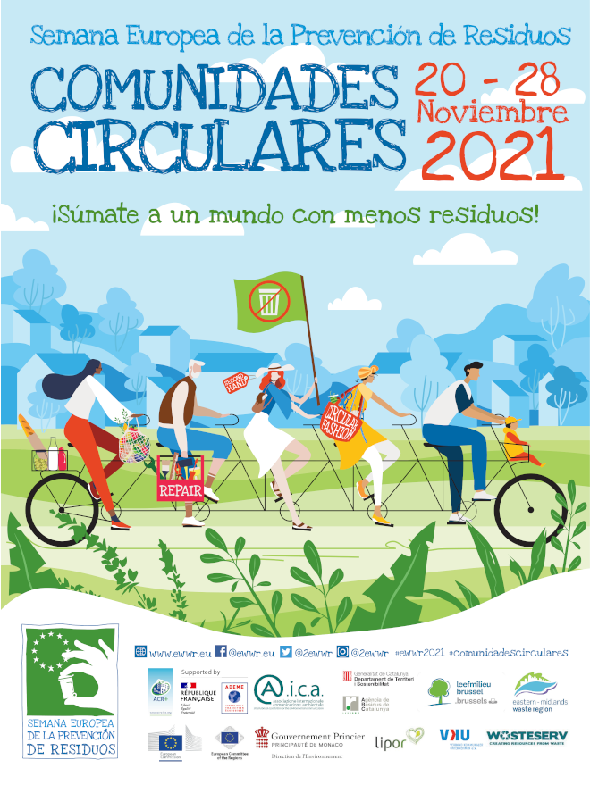 Cartel de la Semana Europea de Prevención de Residuos 2021