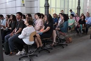 Participantes de la Zaragoza GovJam en la presentación