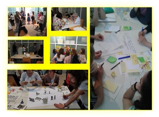 Fotos varias de la II Zaragoza GovJam: grupos trabajando