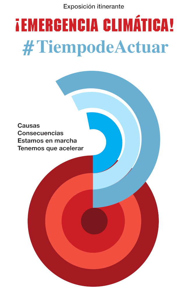 Logotipo de la exposición Emergencia Climática