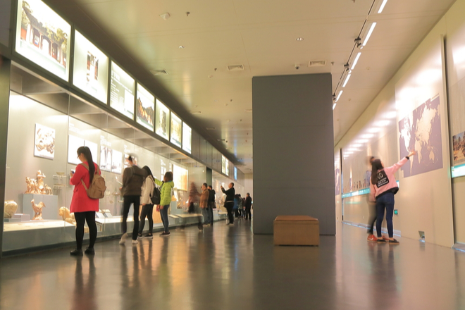 Interior de un museo