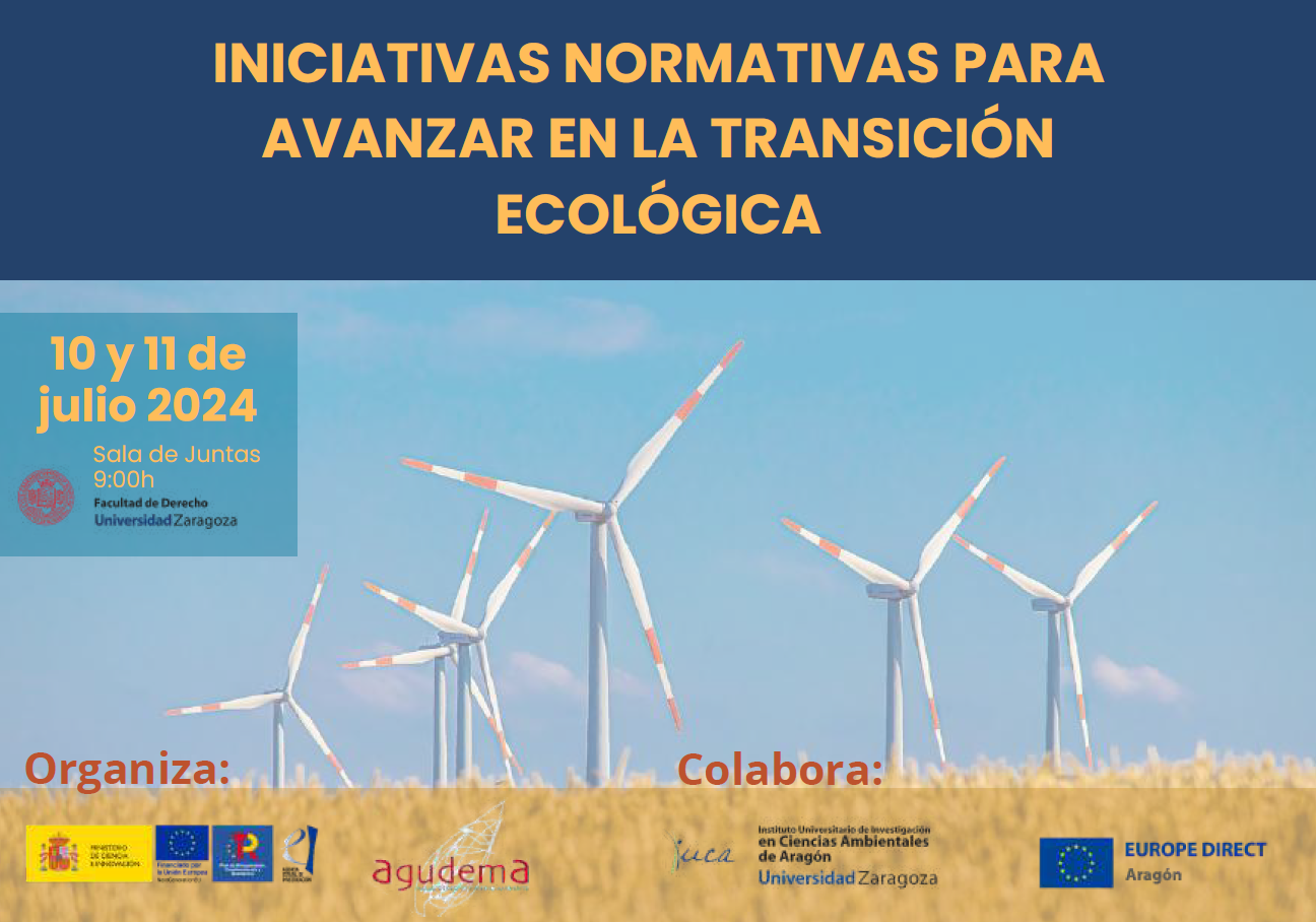 Cartel Congreso Iniciativas normativas Transición Ecológica