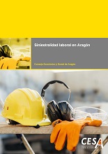 Portada del estudio Siniestralidad laboral en Aragón
